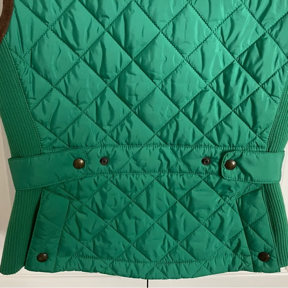 Ralph Lauren Sport Quilted Puffer Equestrian Crest Zip Up Vest - Picture 6 of 8